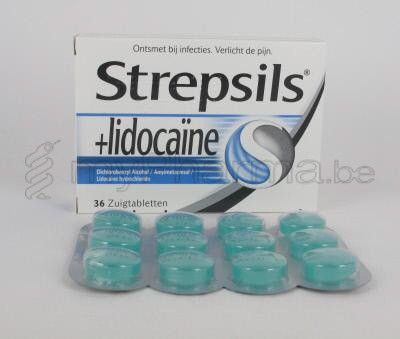 STREPSILS LIDOCAINE 36 ZUIGTABL (geneesmiddel)