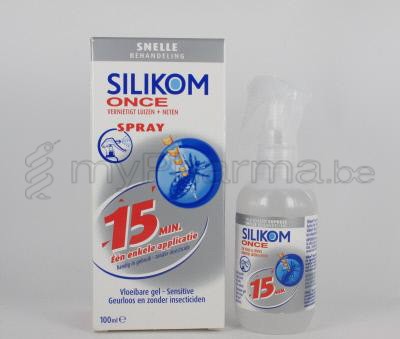 SILIKOM ONCE SPRAY GEL A/LUIZEN 100ML              (medisch hulpmiddel)