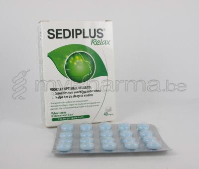 SEDIPLUS RELAX 40 DRAG (voedingssupplement)