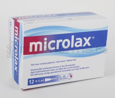 MICROLAX 5 ML 12 LAVEMENTEN (geneesmiddel)