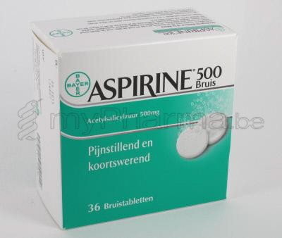 ASPIRINE 500 MG  36 BRUISTABL (geneesmiddel)