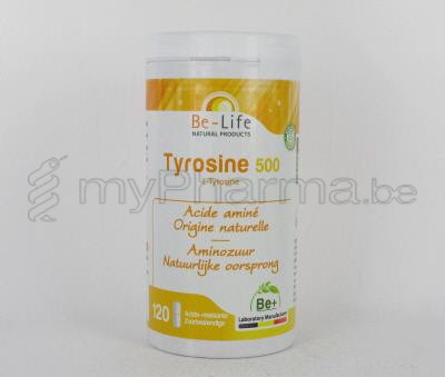 TYROSINE 500 BE LIFE                       GEL 120 (voedingssupplement)