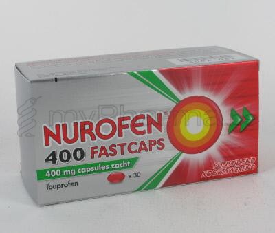 NUROFEN FASTCAPS 400 MG 30 CAPS                (geneesmiddel)